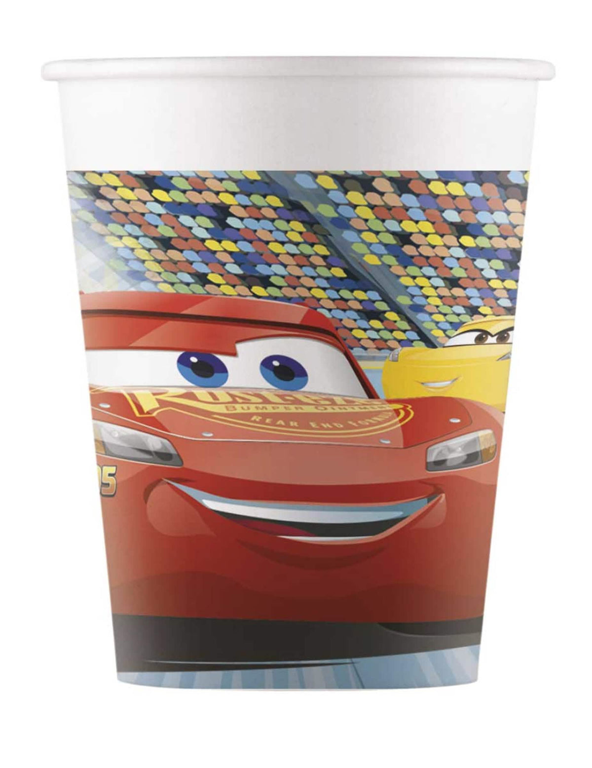 Kartonske čaše Cars 3 crvene s Flash McQueenom