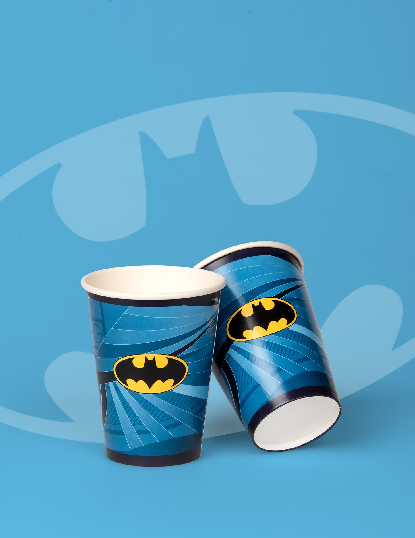 8 Batman Cardboard Cups 210 ml
