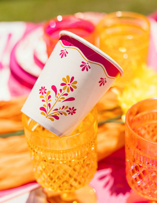 8 kartonskih čaša Pink Limonade 255 ml