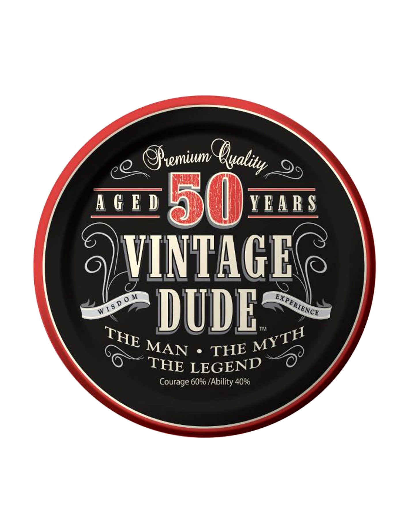 8 malih vintage rođendanskih kartona 50 godina 18 cm