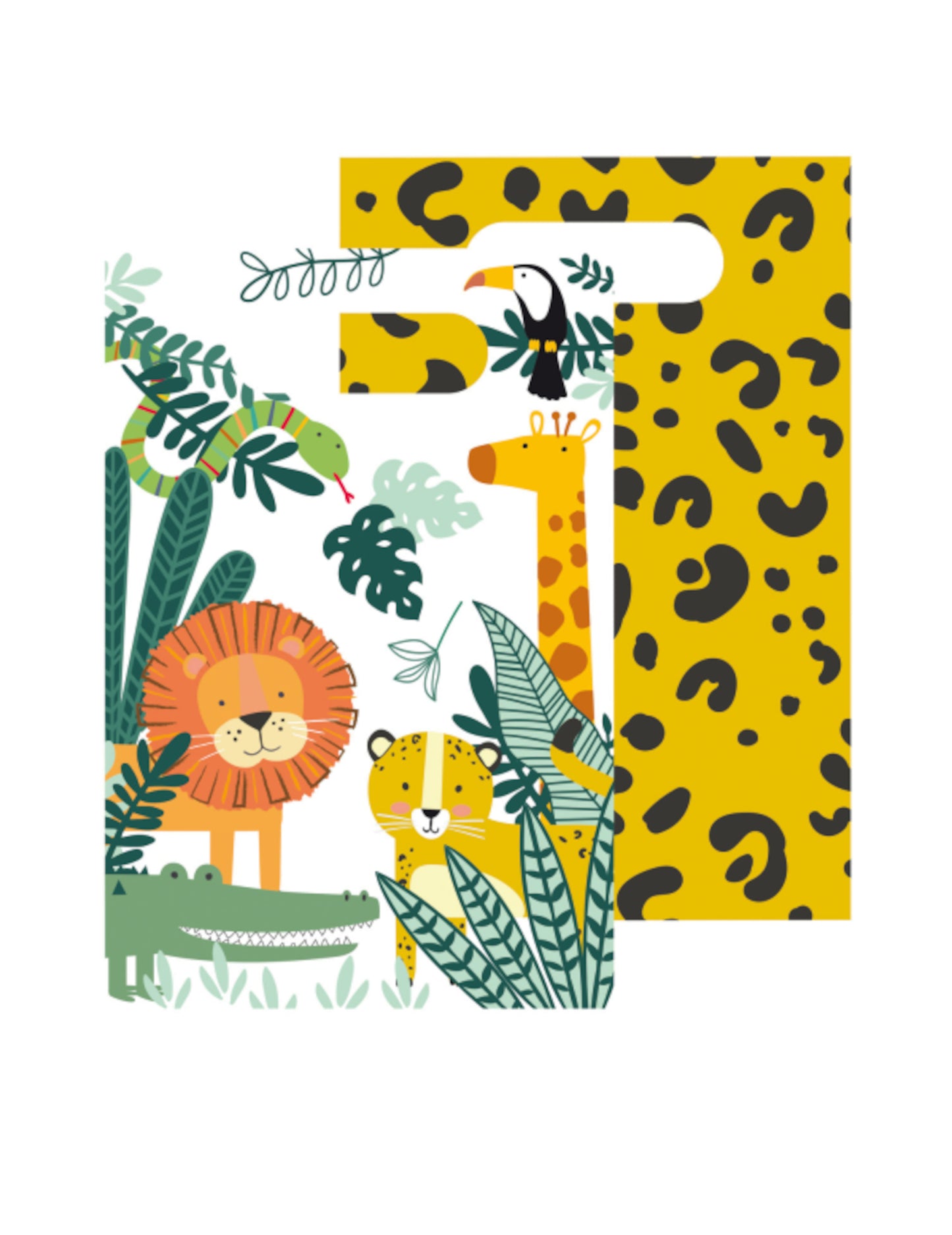 8 poklon vrećica Get Wild safari 23 x 16 cm tema džungle