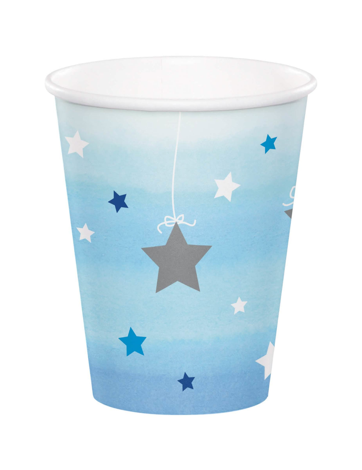 Kartonske čaše One Little Star za rođendan plave sa zvijezdama
