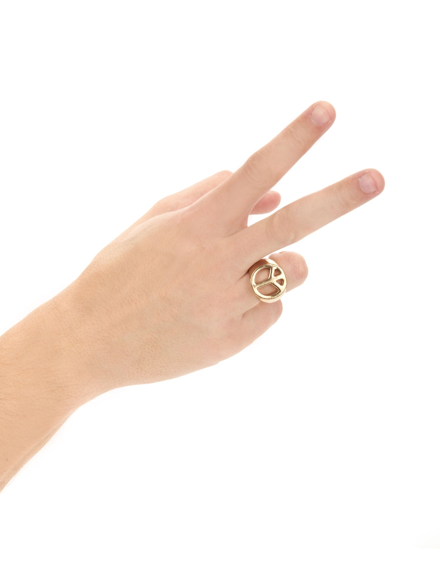 Odrasli zlatni hipi prsten