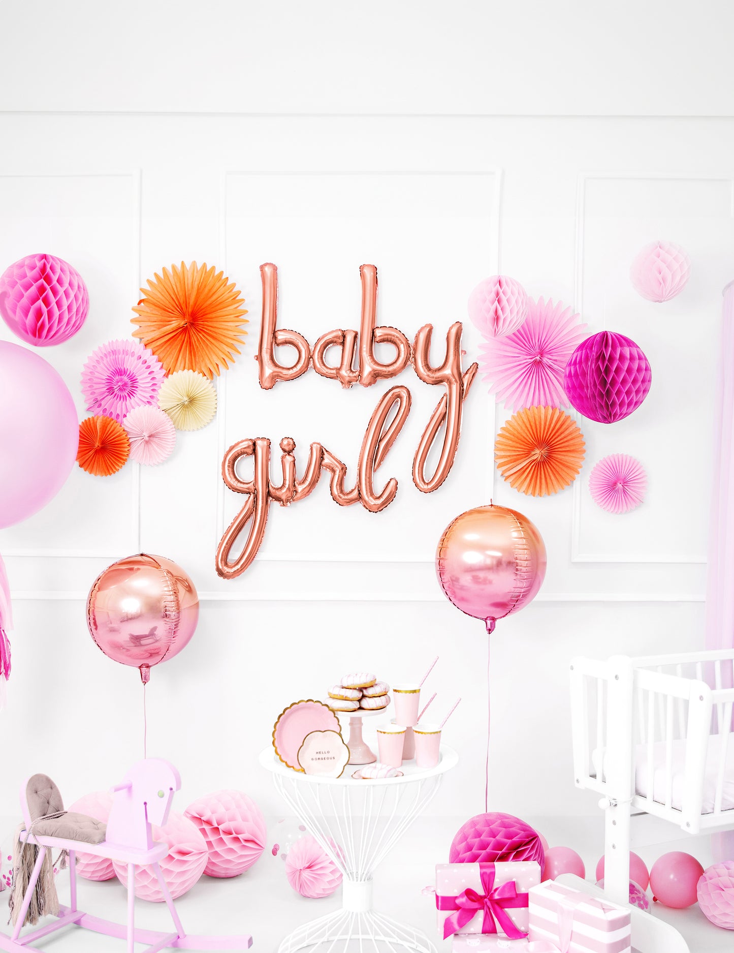 Baby Rose Gold Aluminij balon 73,5 x 75,5 cm