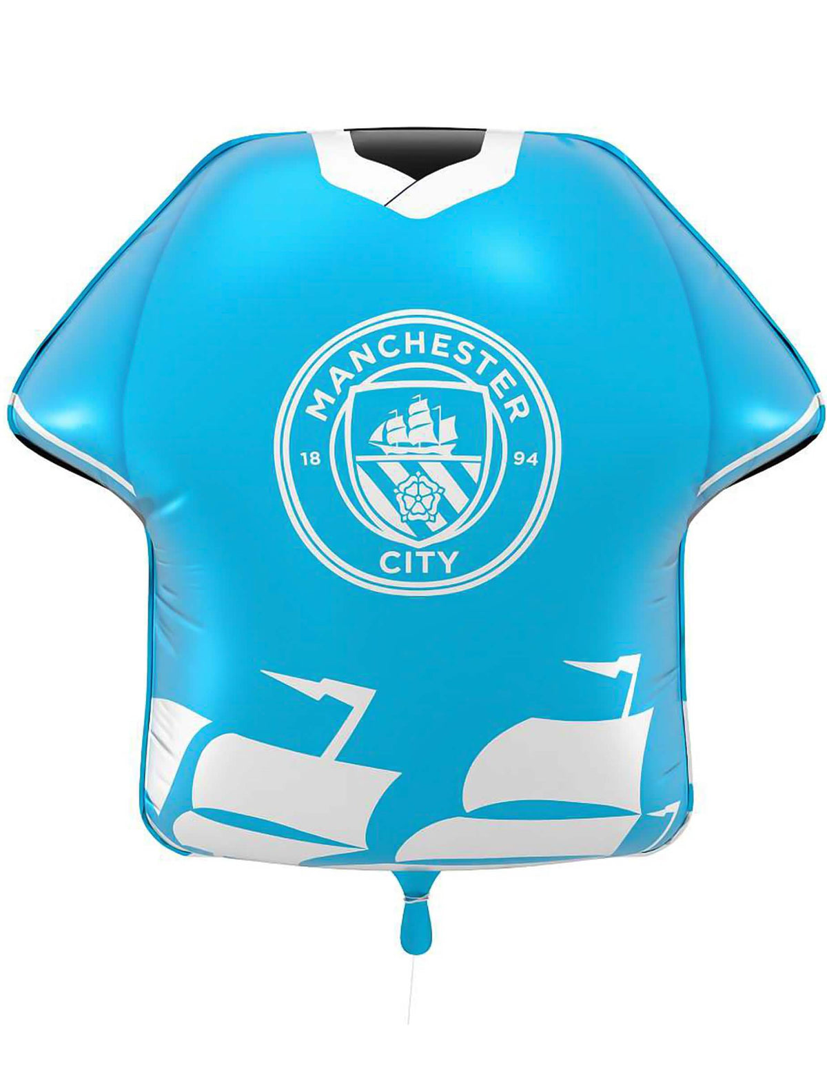 Plavi aluminijski balon u obliku dresa Manchester City Football Club 52 x 51 cm