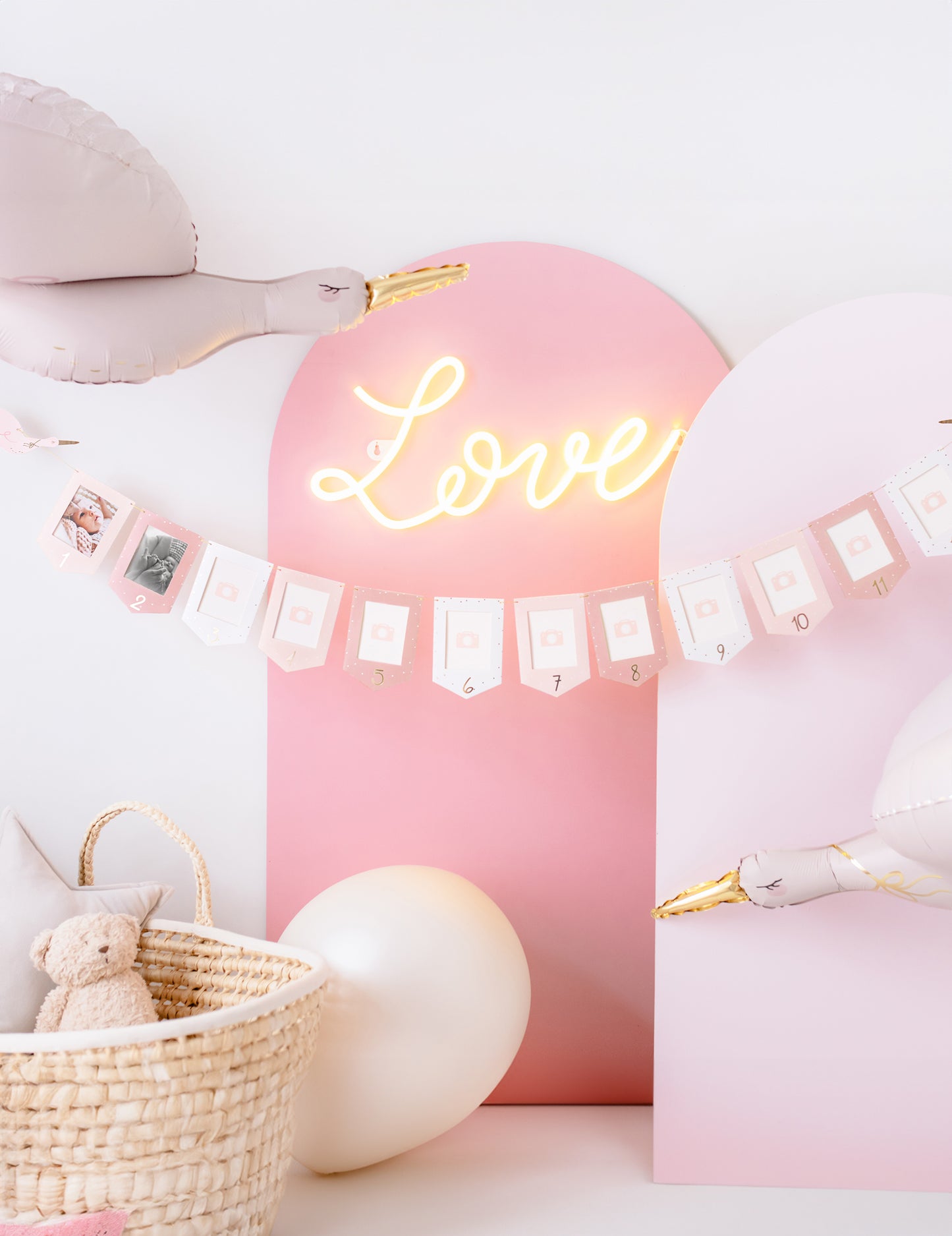 Aluminijska balonska snaga ružičasta