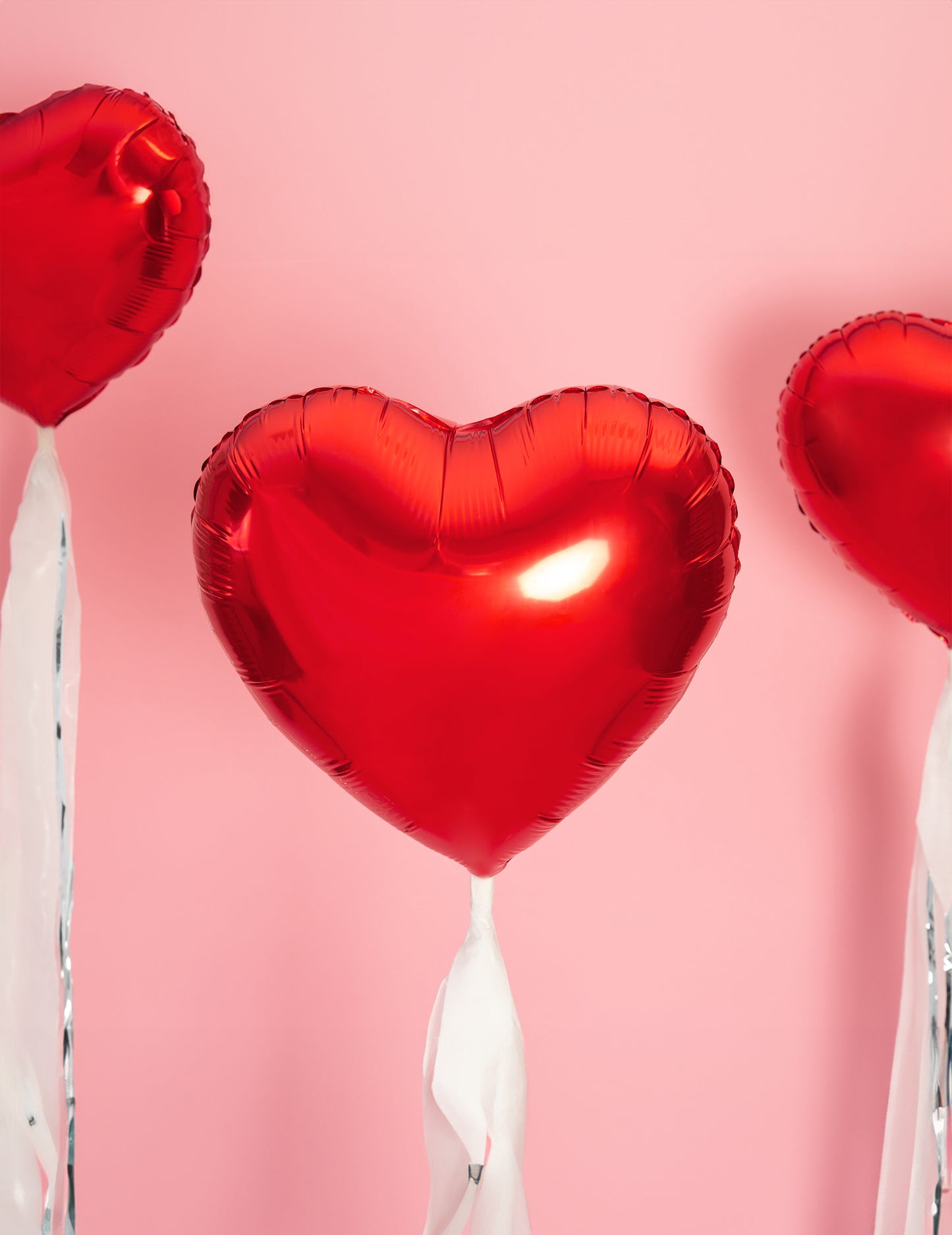 Crveni aluminijski balon u obliku srca 45 cm