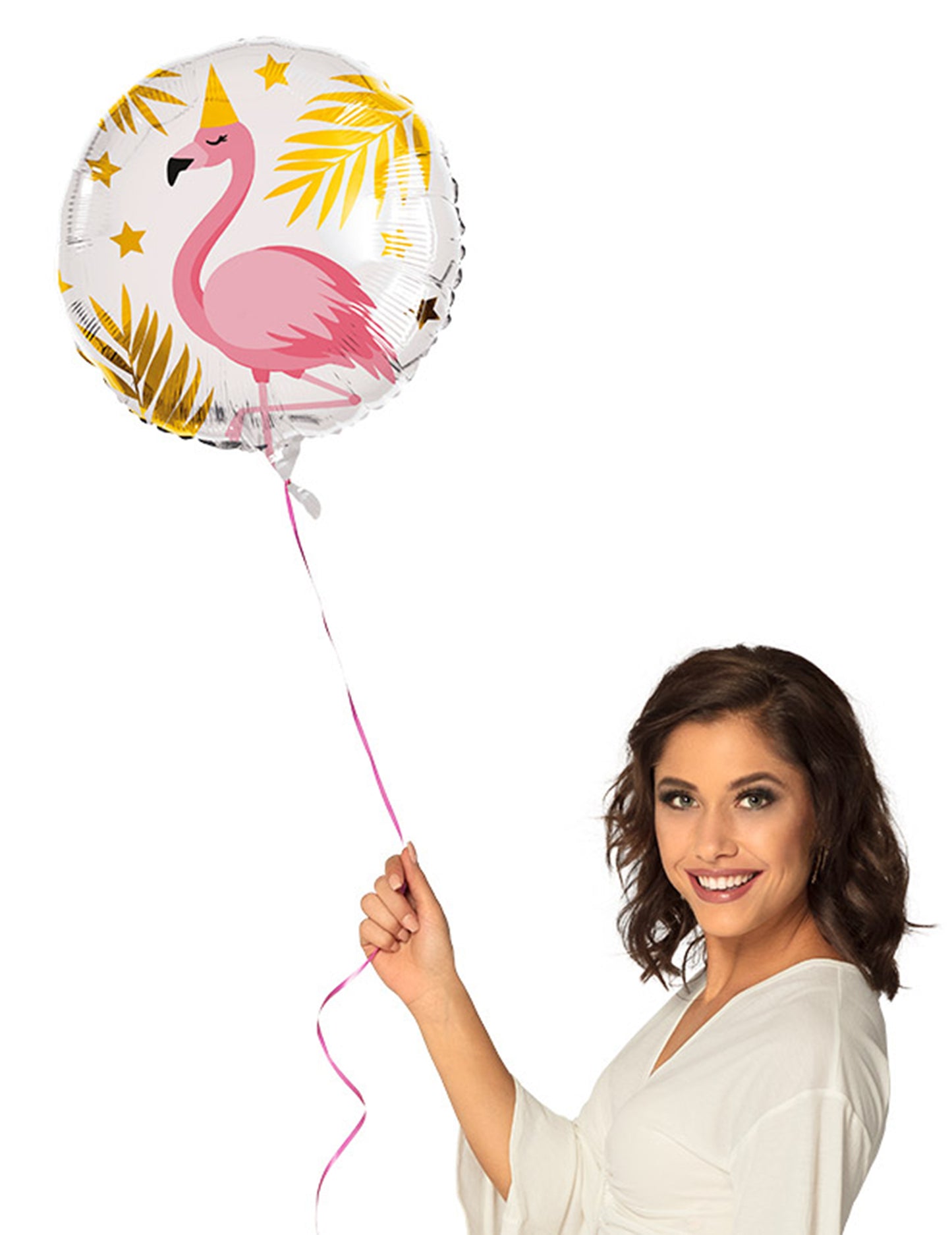 Aluminijski balon Tropic Flamingo 45 cm za rođendan