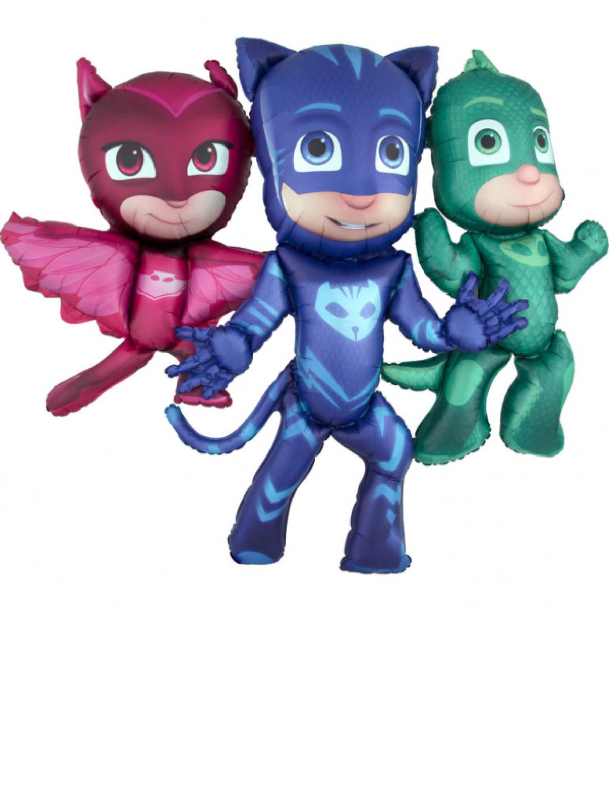 Aluminijski balon PJ Masks za dijete višebojno s Yoyo, Bibou i Gluglu