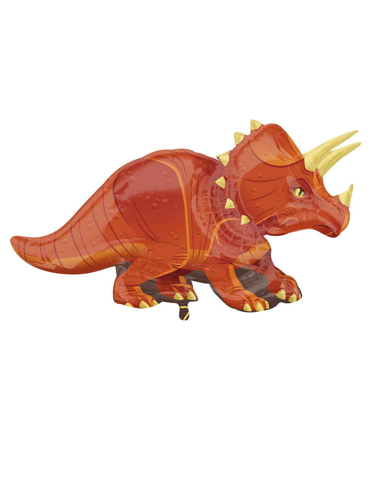 Balon od aluminija dinosaurus triceratops narančasta nosi me helijum