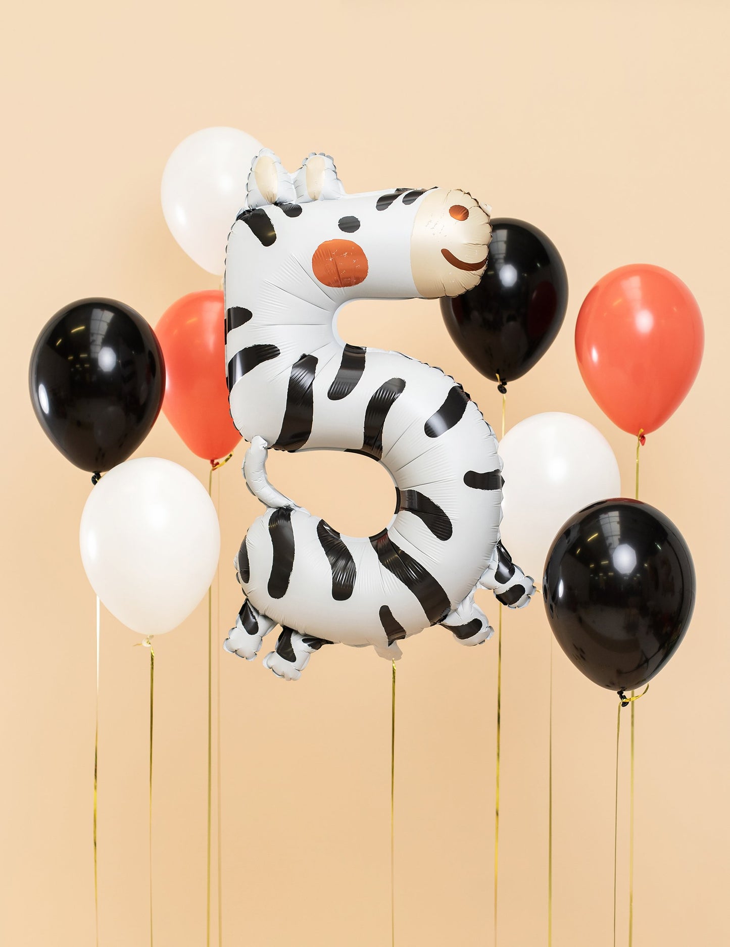 Zebra aluminijski balon 5 68 x 98 cm