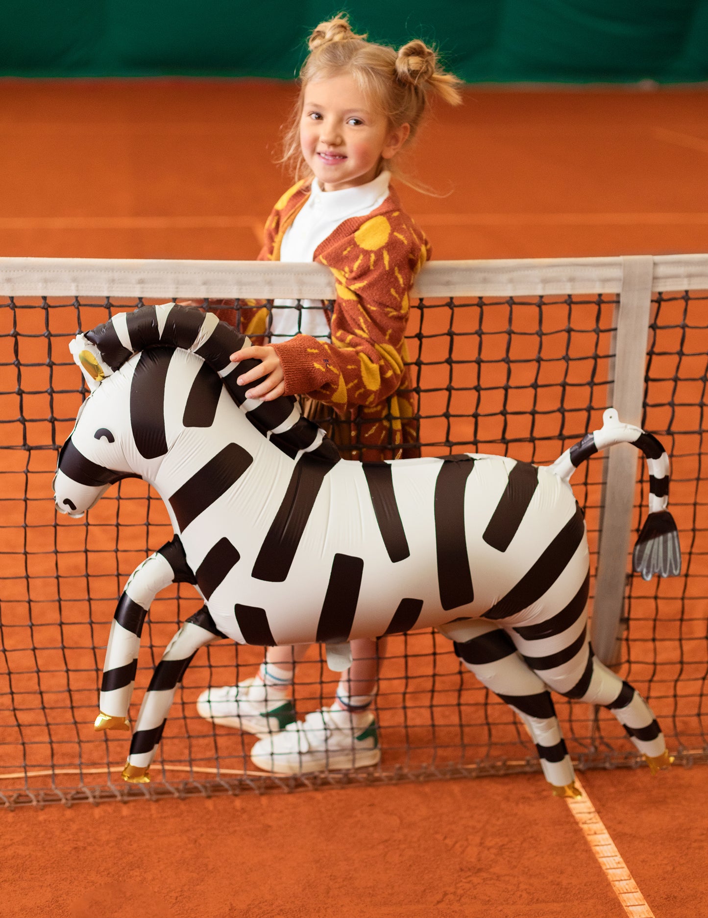 Zebra aluminijska kugla 115 x 85 cm