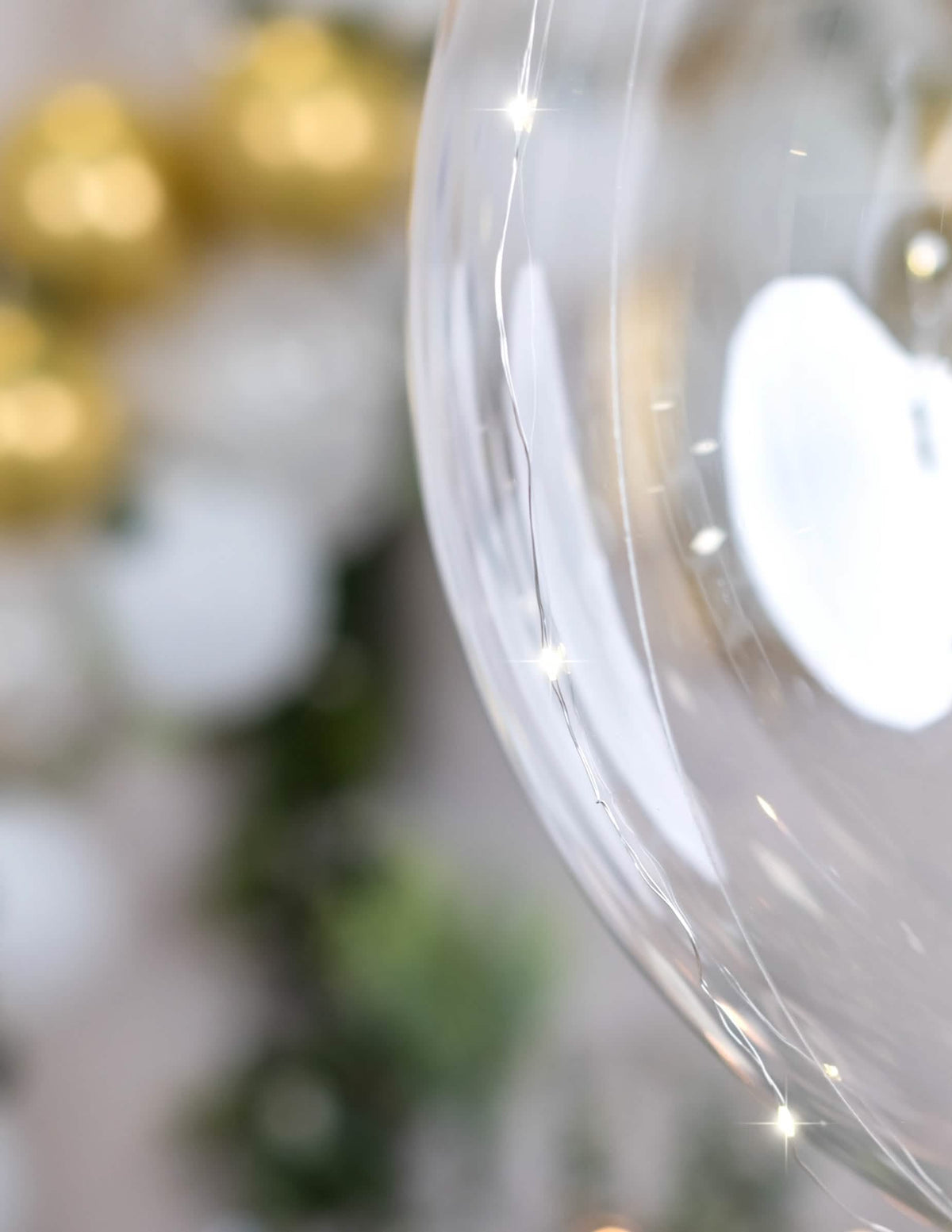 Detalj LED žice prozirna kristalna balonska kugla za zabavu