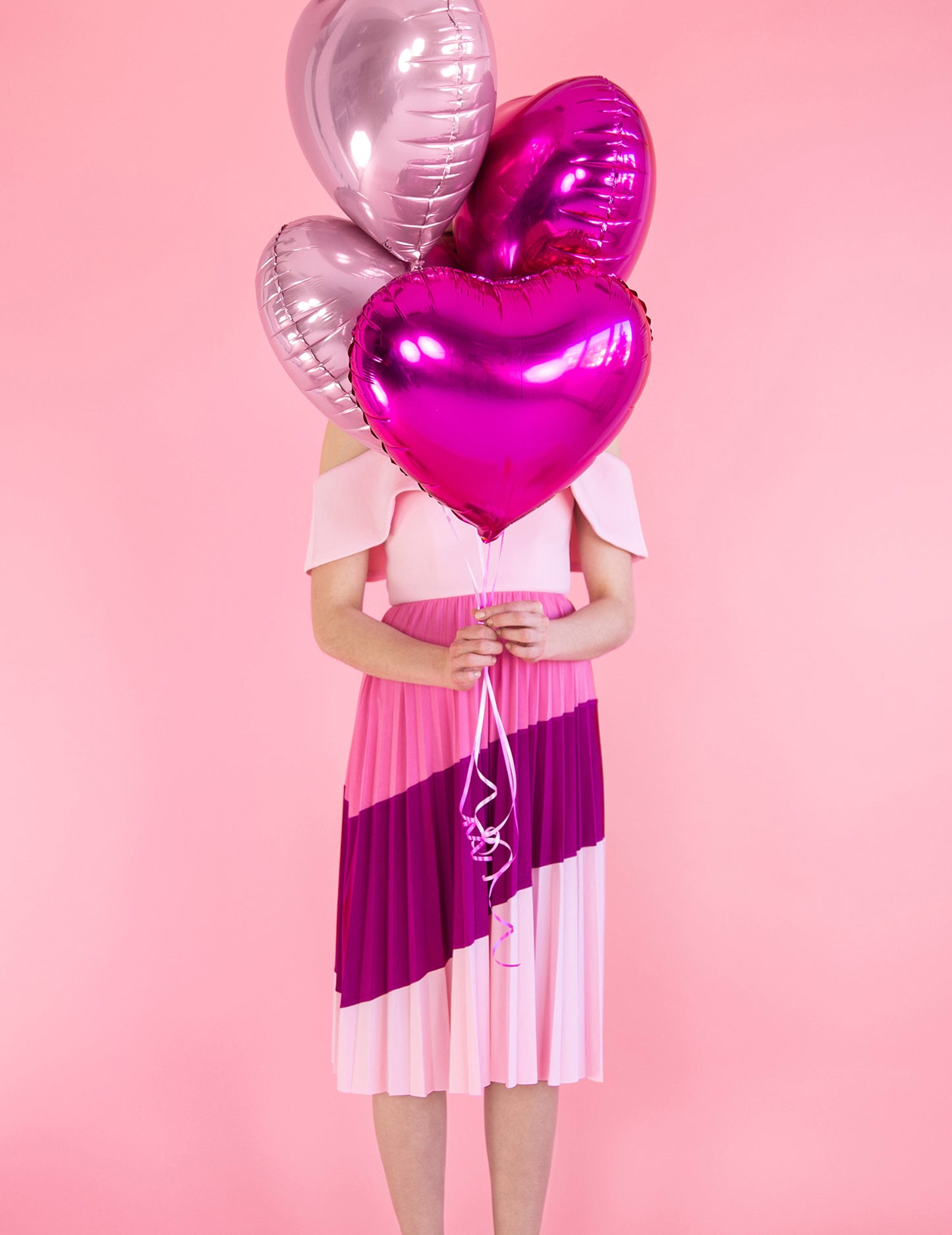 Sjajni ružičasti srčani balon