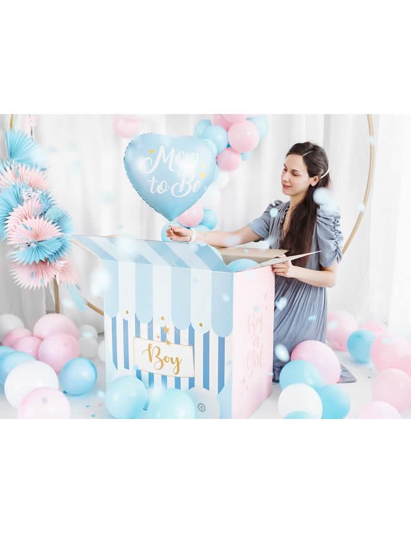 Scena s iznenađenjem s aluminijskim balonom Mom to be
