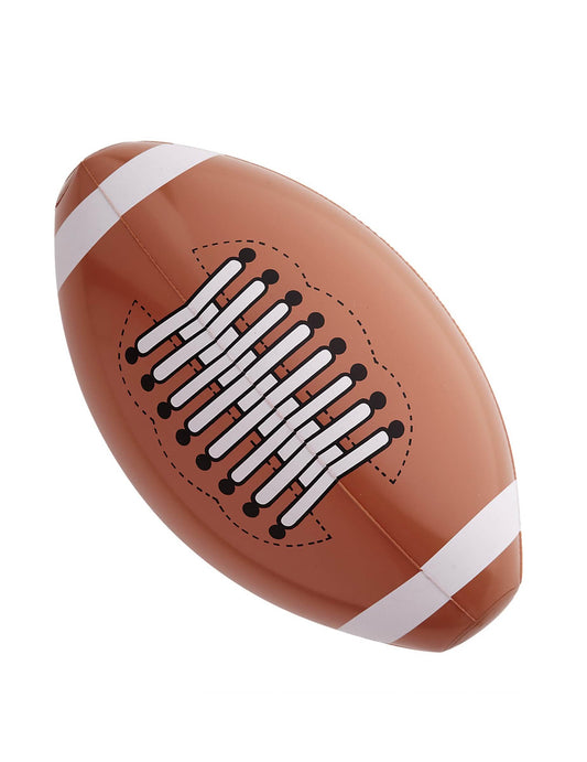 Détail des lacets du ballon football américain gonflable