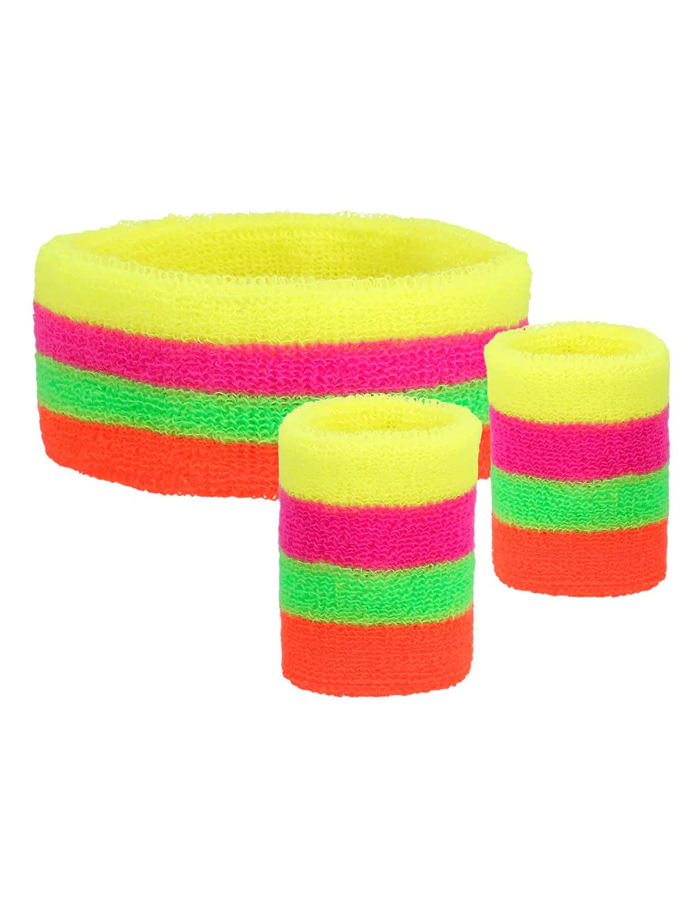 80 -ih odrasli raznobojni trak za glavu i manšete