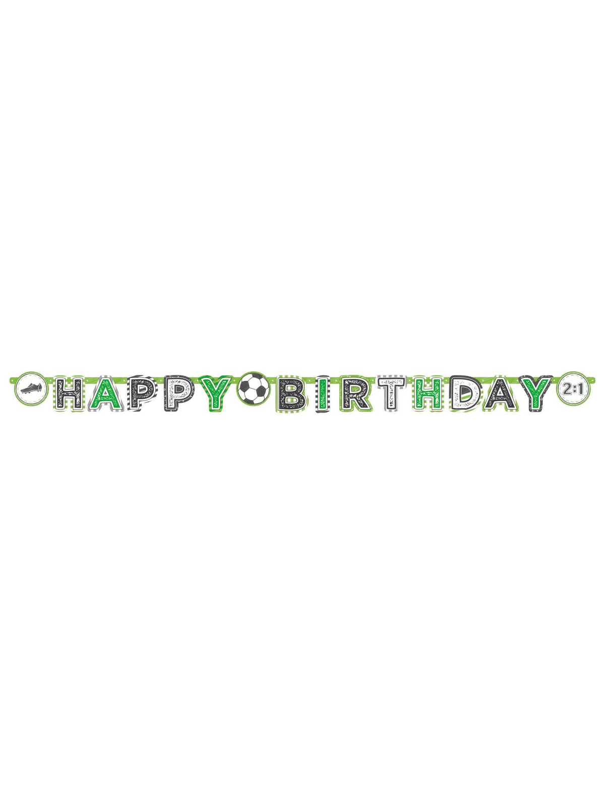 Pregled papirnate zastave Happy Birthday Football