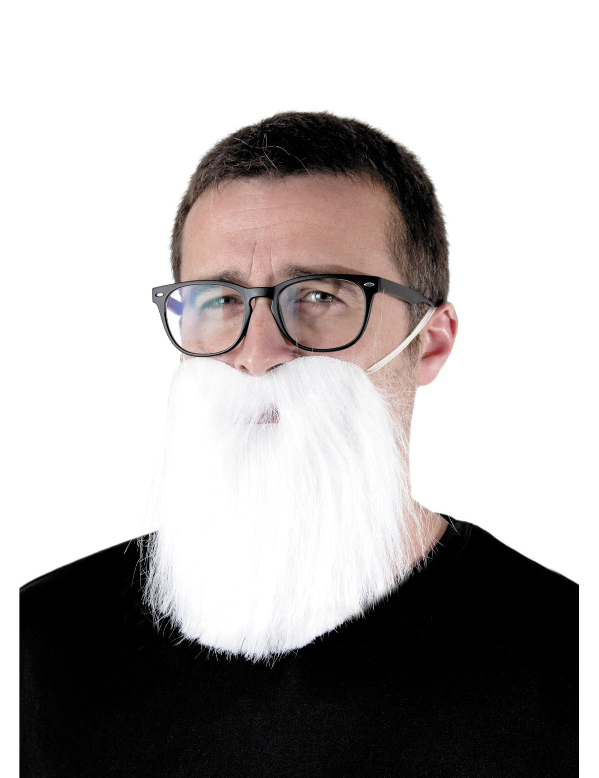 Bijela hipsterska brada za odrasli