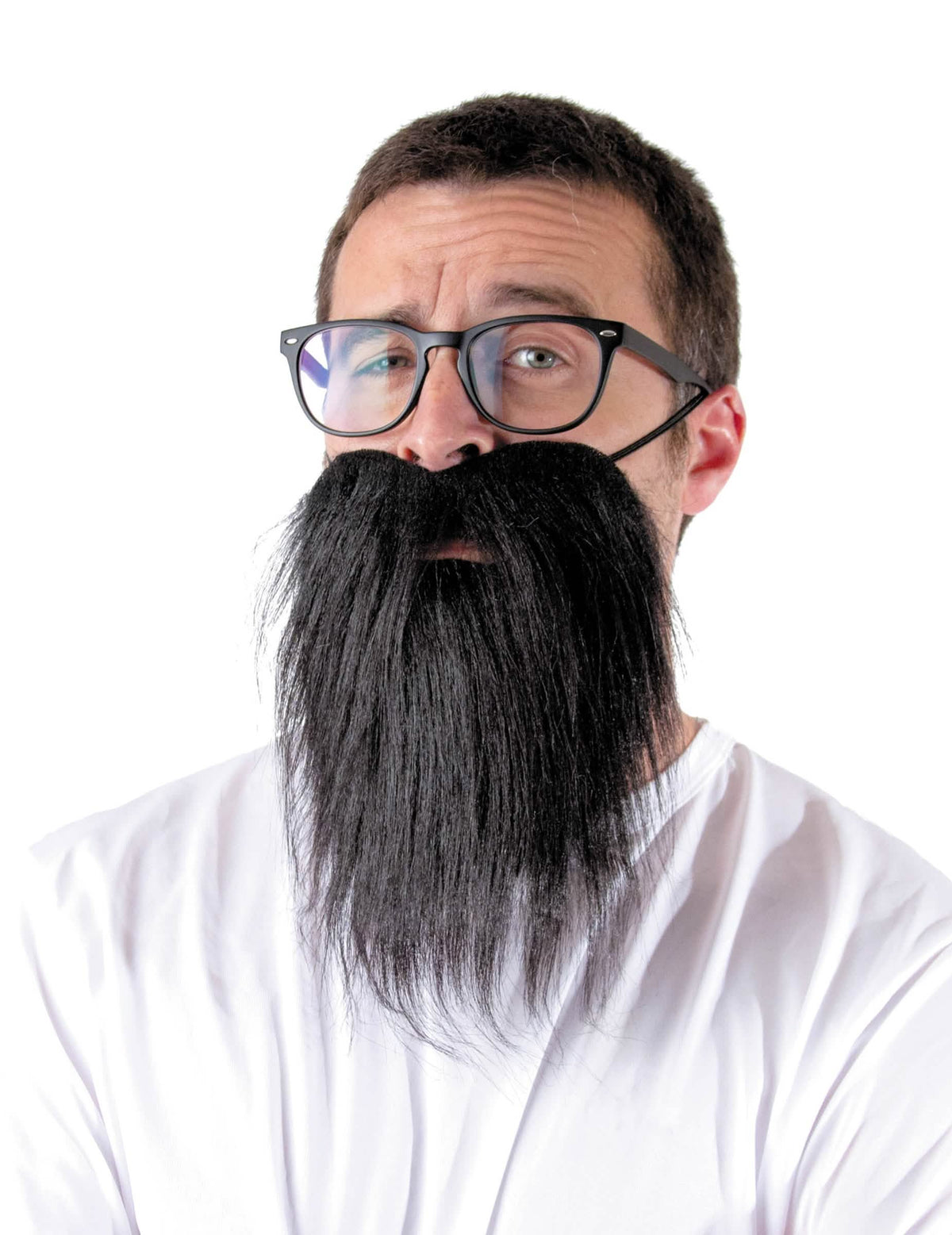 Crna duga hipsterska brada za odrasli