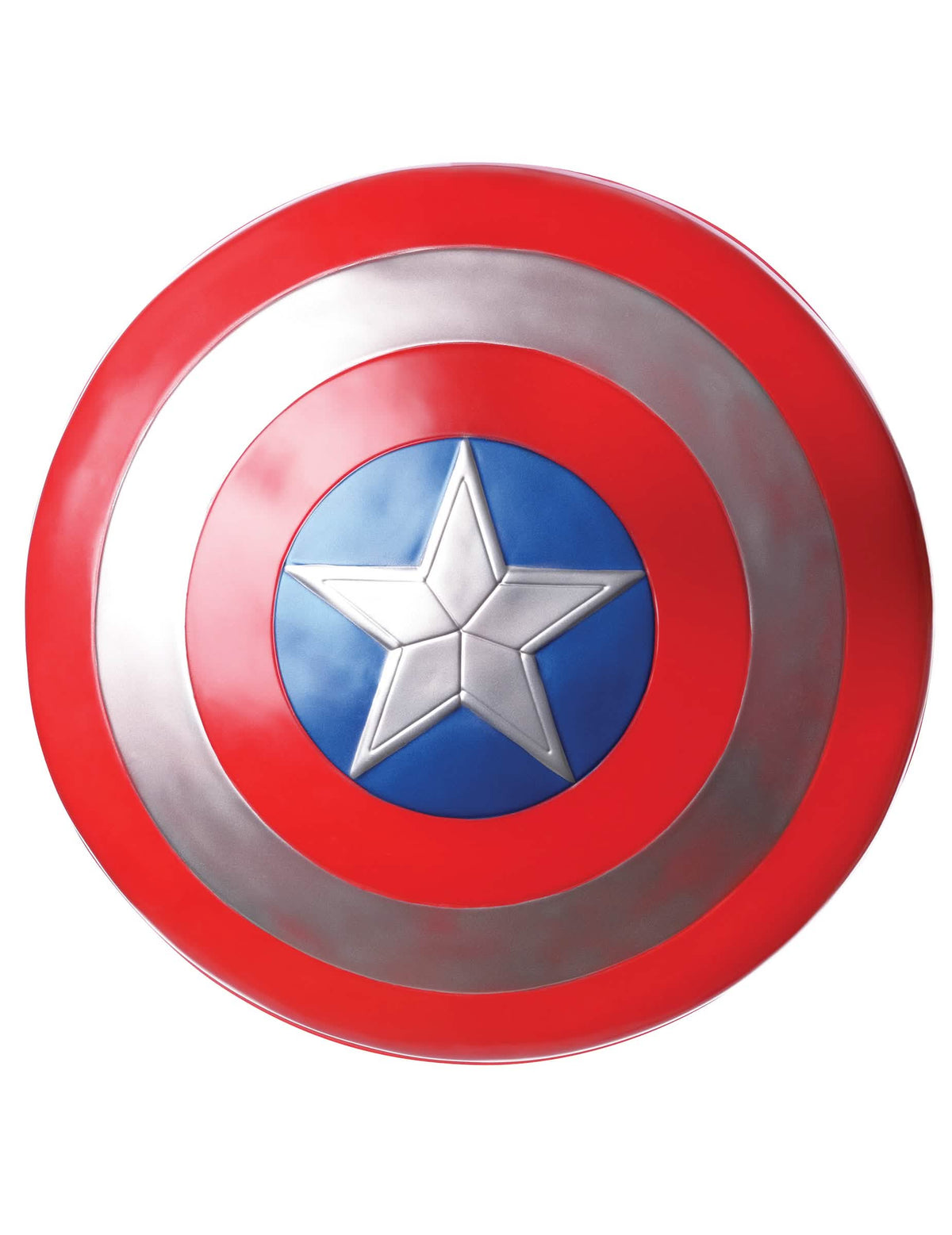 Štit Captain America za odrasli crvena srebrna i plava sa zvijezda u sredini
