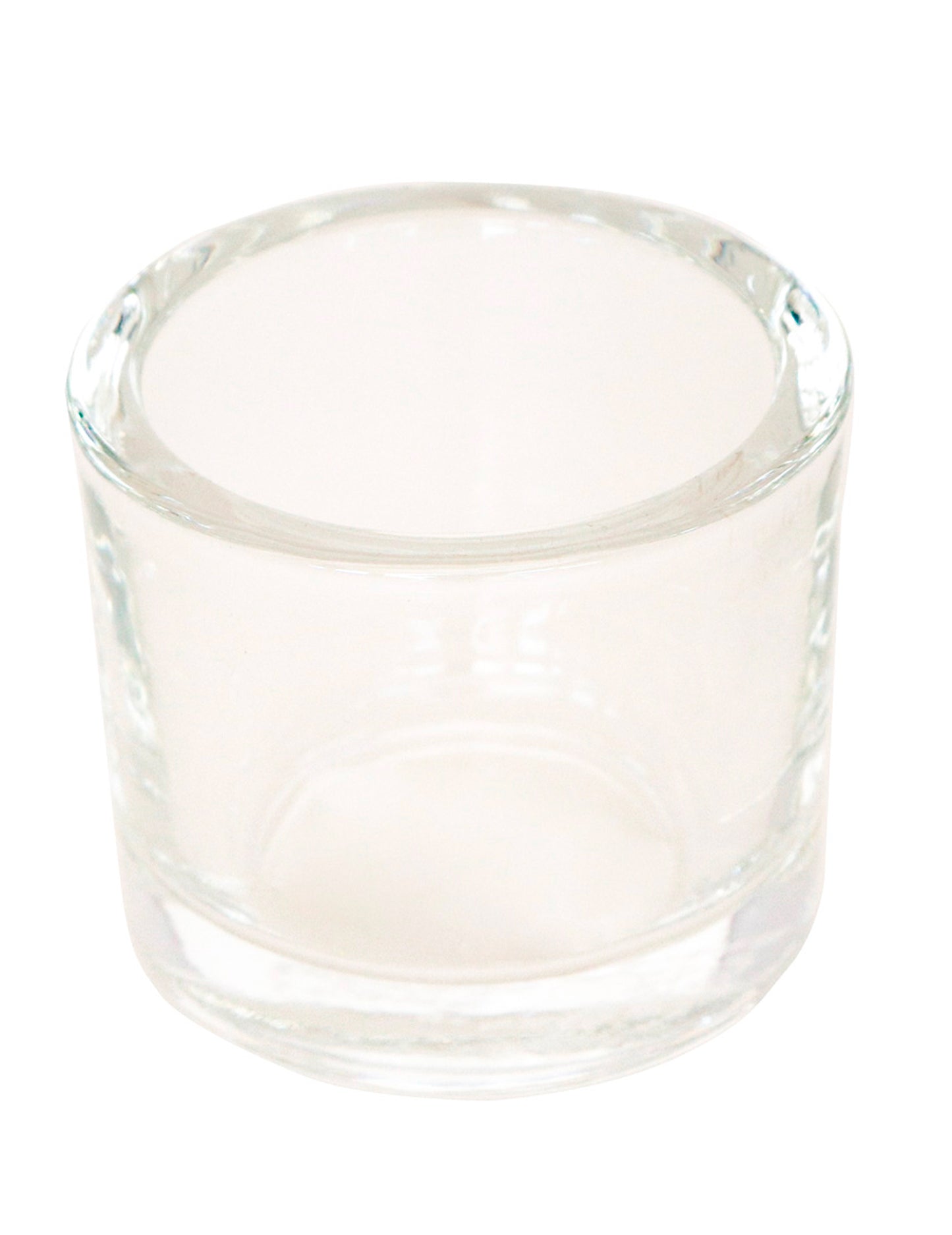 Okrugli prozirni stakleni držač za svijeće za čajne svijeće