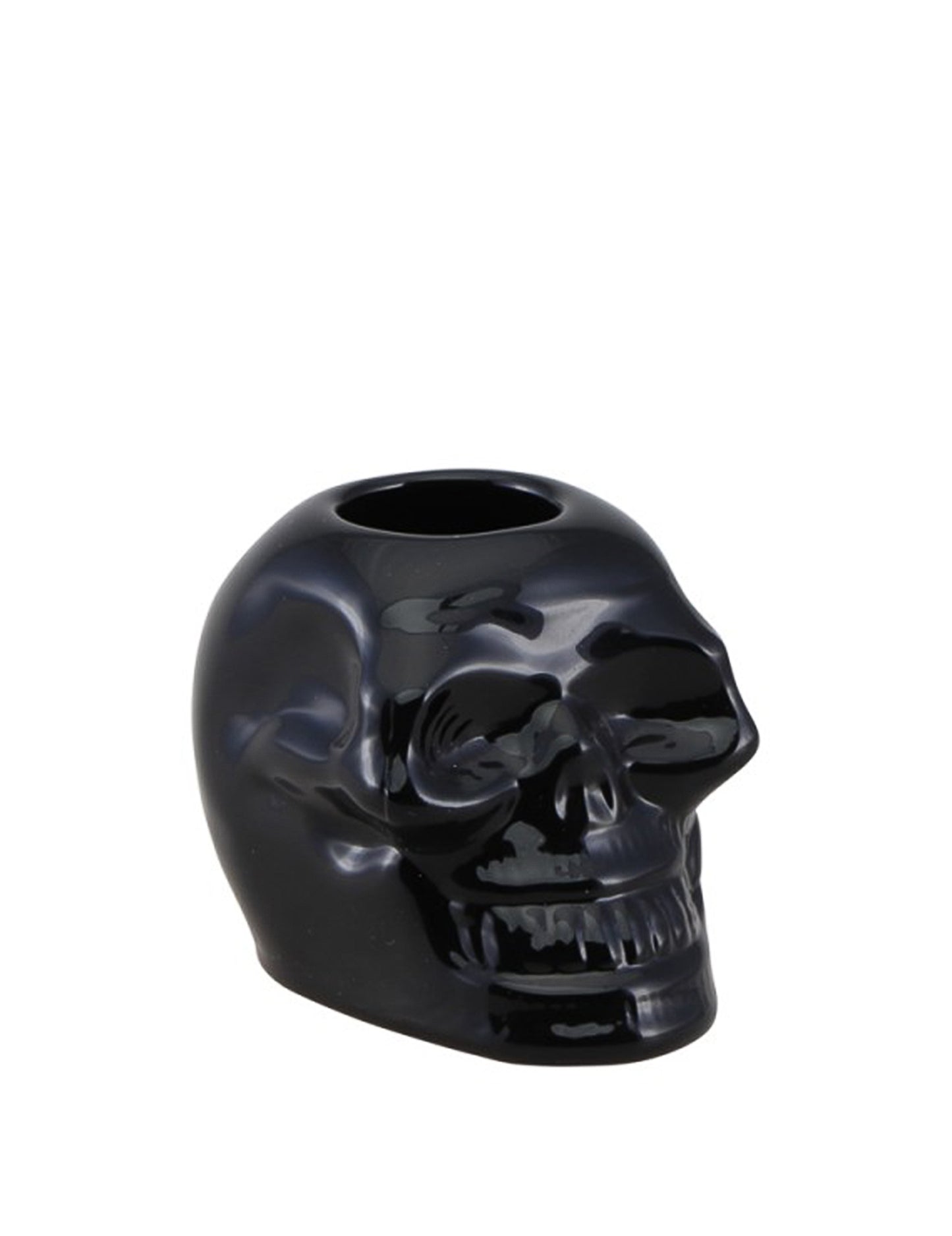 Držač svijeće crne lubanje 5 cm