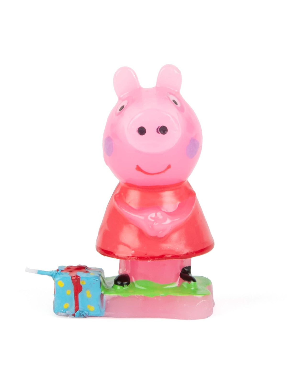 Pogled sprijeda na svijeću Peppa Pig