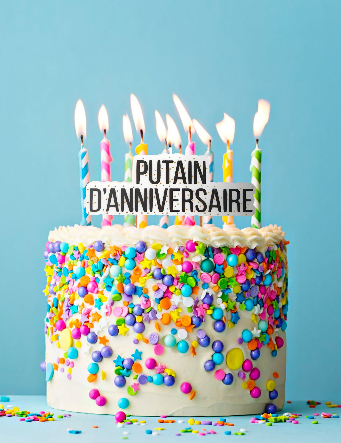 Jebeni rođendan svijeća