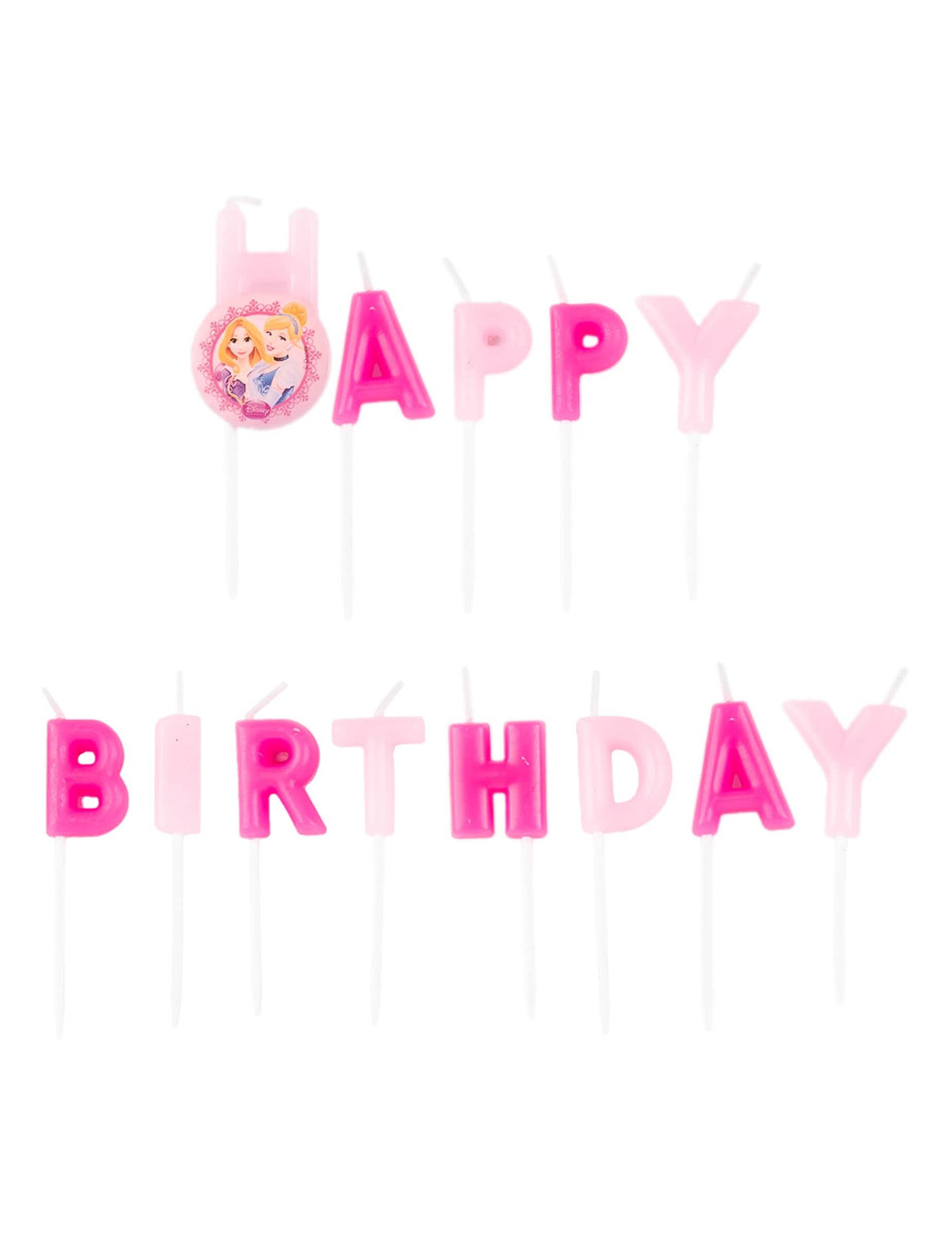 svijeće Happy Birthday Disney princeze za dijete roza