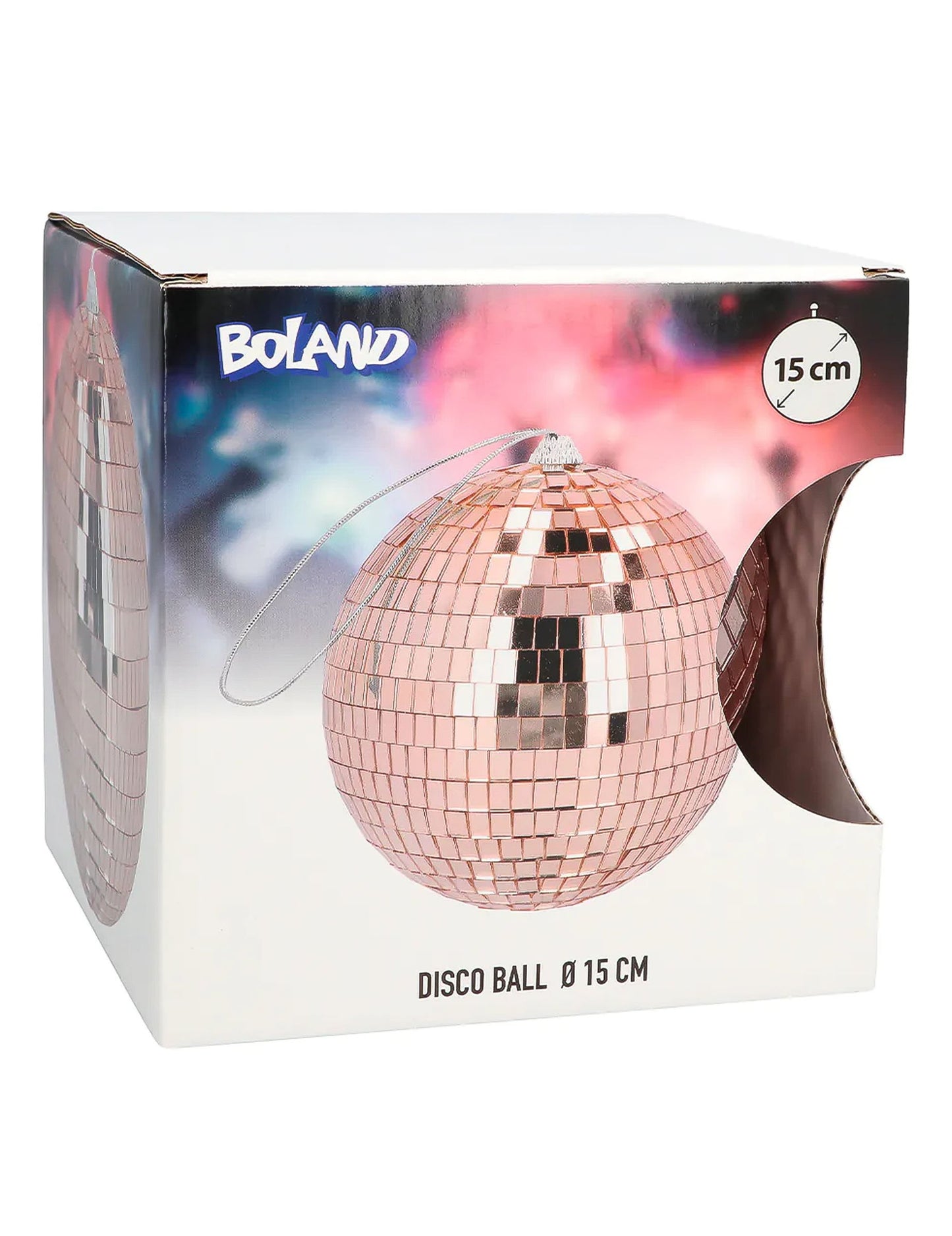 Rose gold disko kugla 15 cm