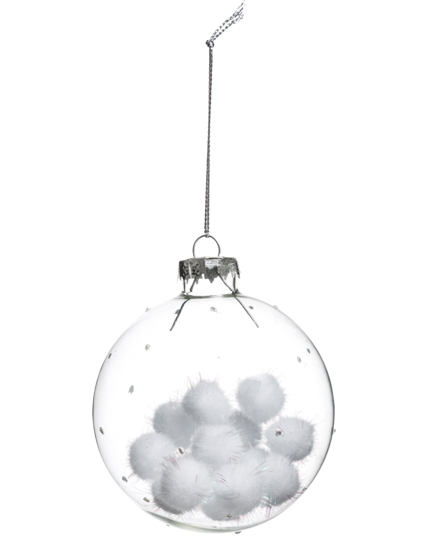 Pamučna kugla božićna kugla 8 cm pamučne kuglice