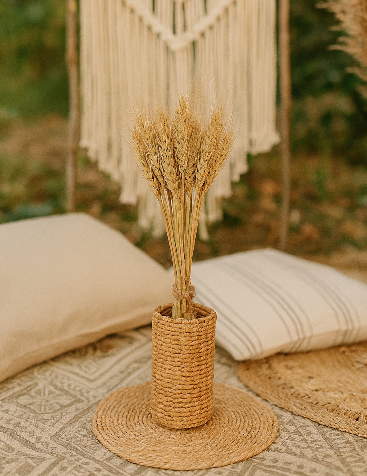 Buket prirodnih ušiju pšenice 60 cm