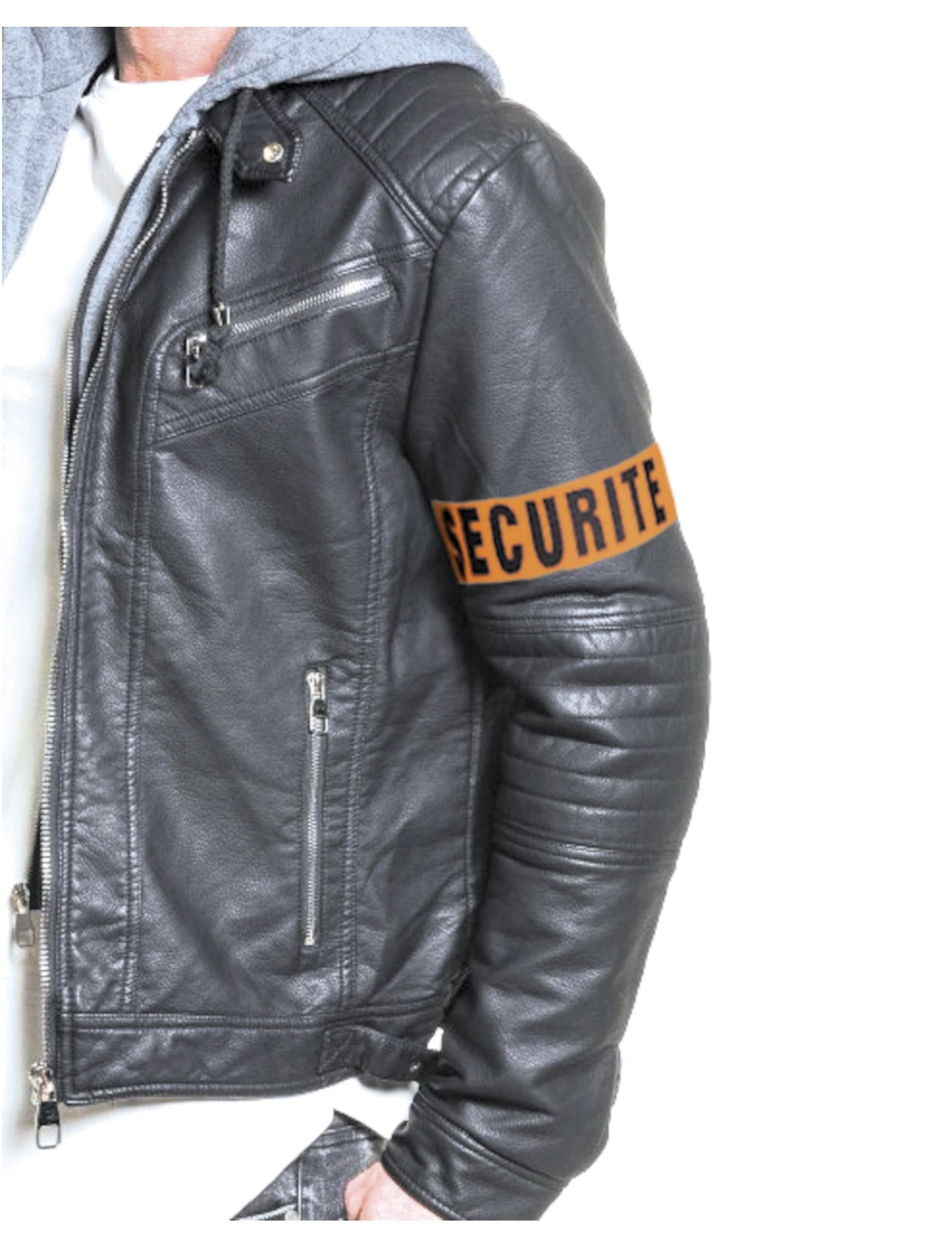 Brassard sécurité pour adulte orange