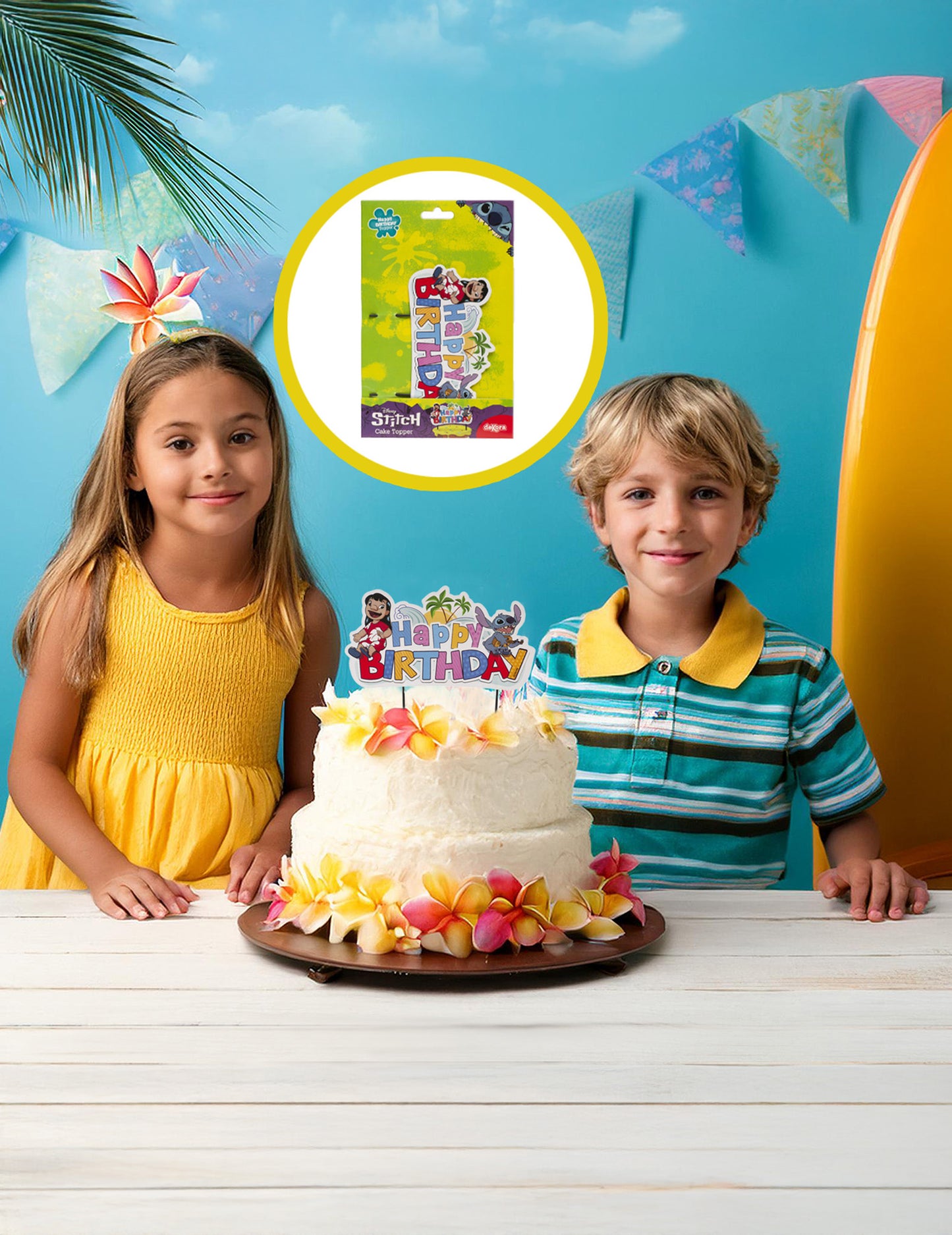 Torta Topper Sretan rođendan ubod 17.5 cm