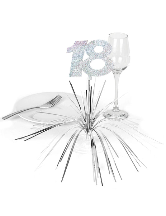 Mise en situation sur une table du centre de table 18 ans