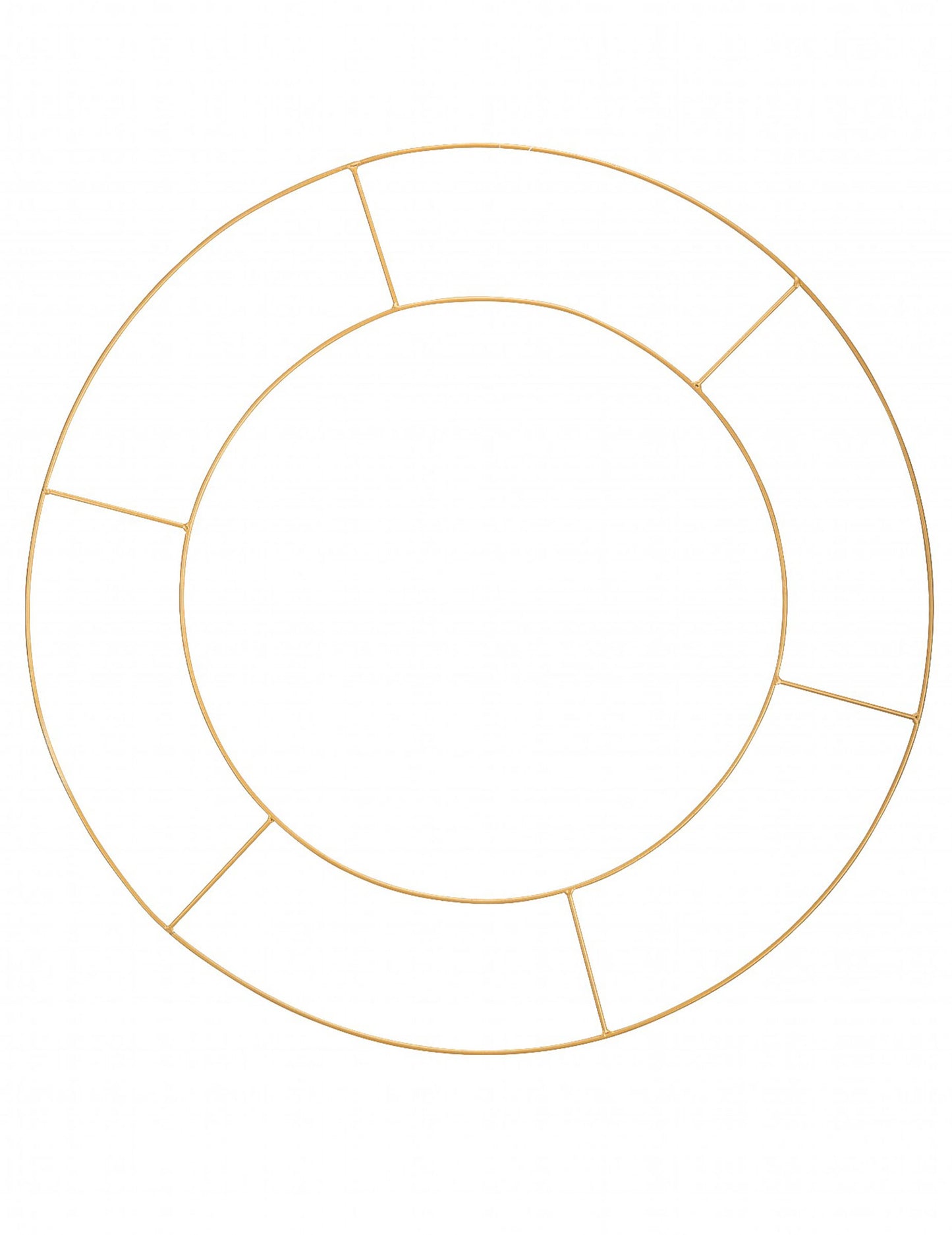 Dvostruko zlatno metalni obruč za ovjese 60 cm
