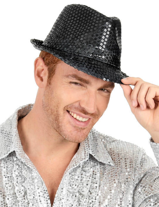 Borsalino šeširi su s odraslim crnim šljokicama