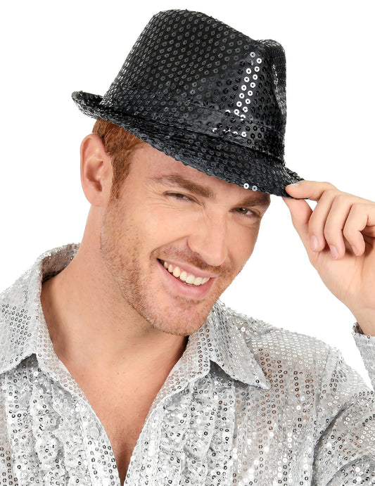 Borsalino šeširi su s odraslim crnim šljokicama