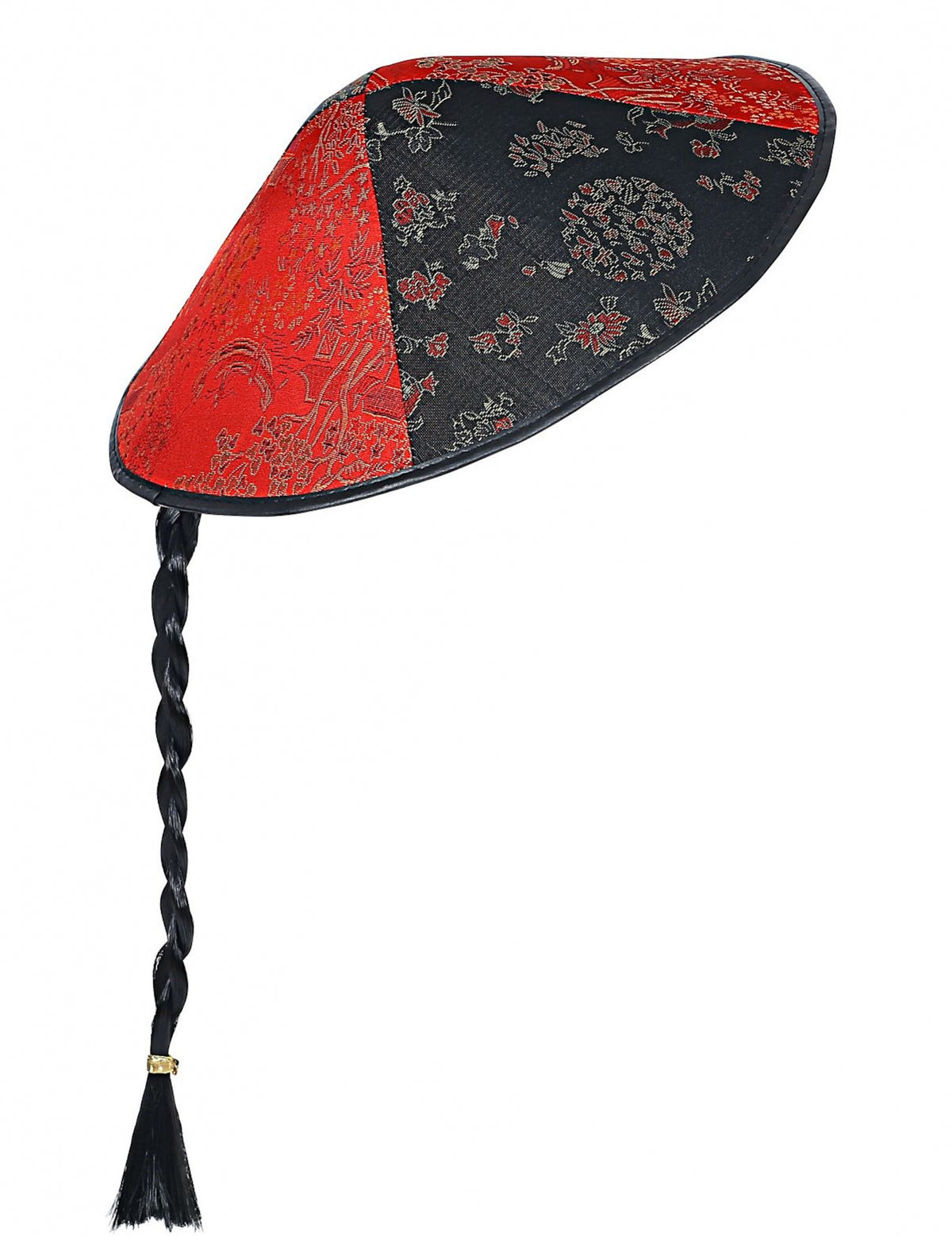 Vue de profil du chapeau chinois