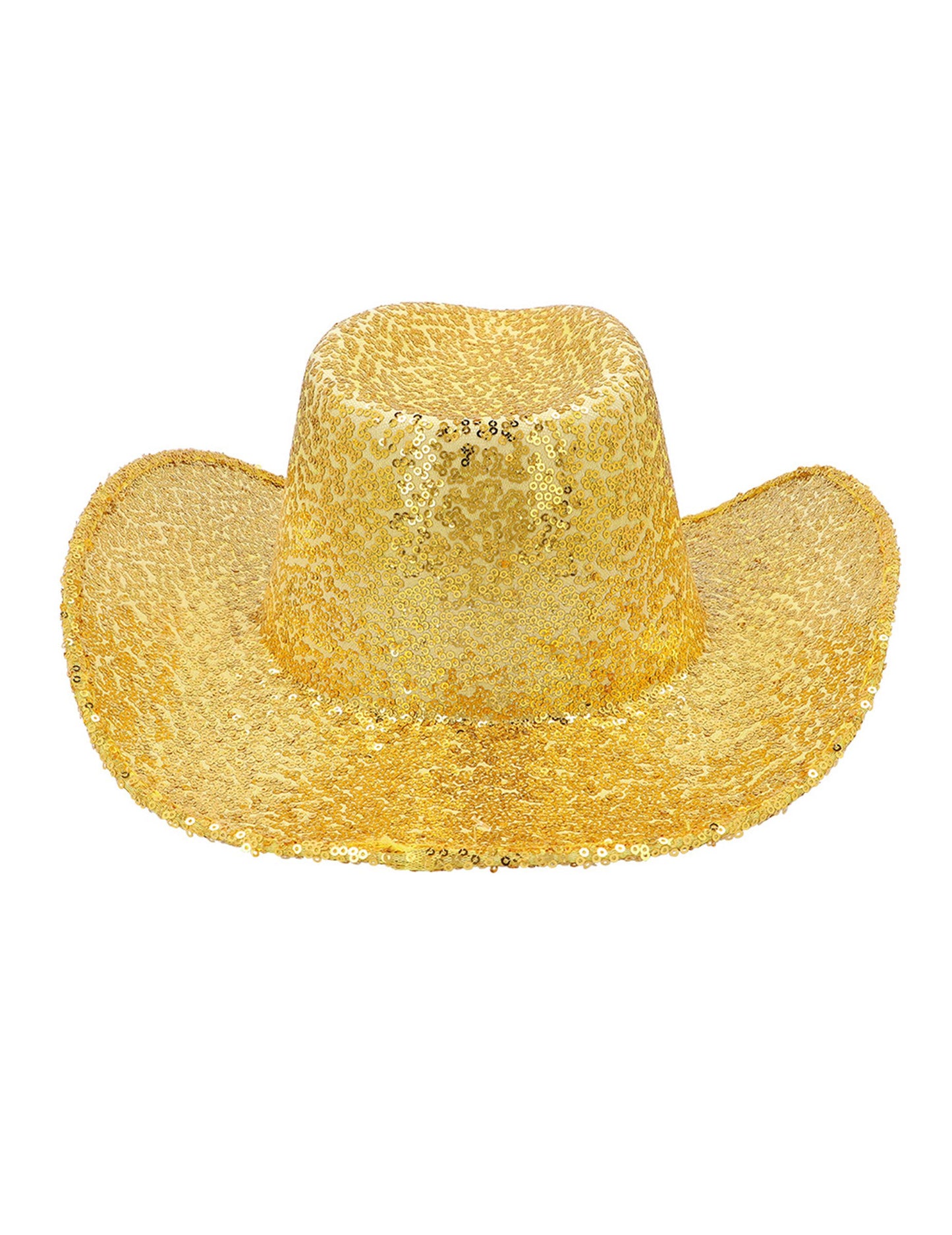 Kaubojski šešir sa šljokicama za odrasle zlatne boje