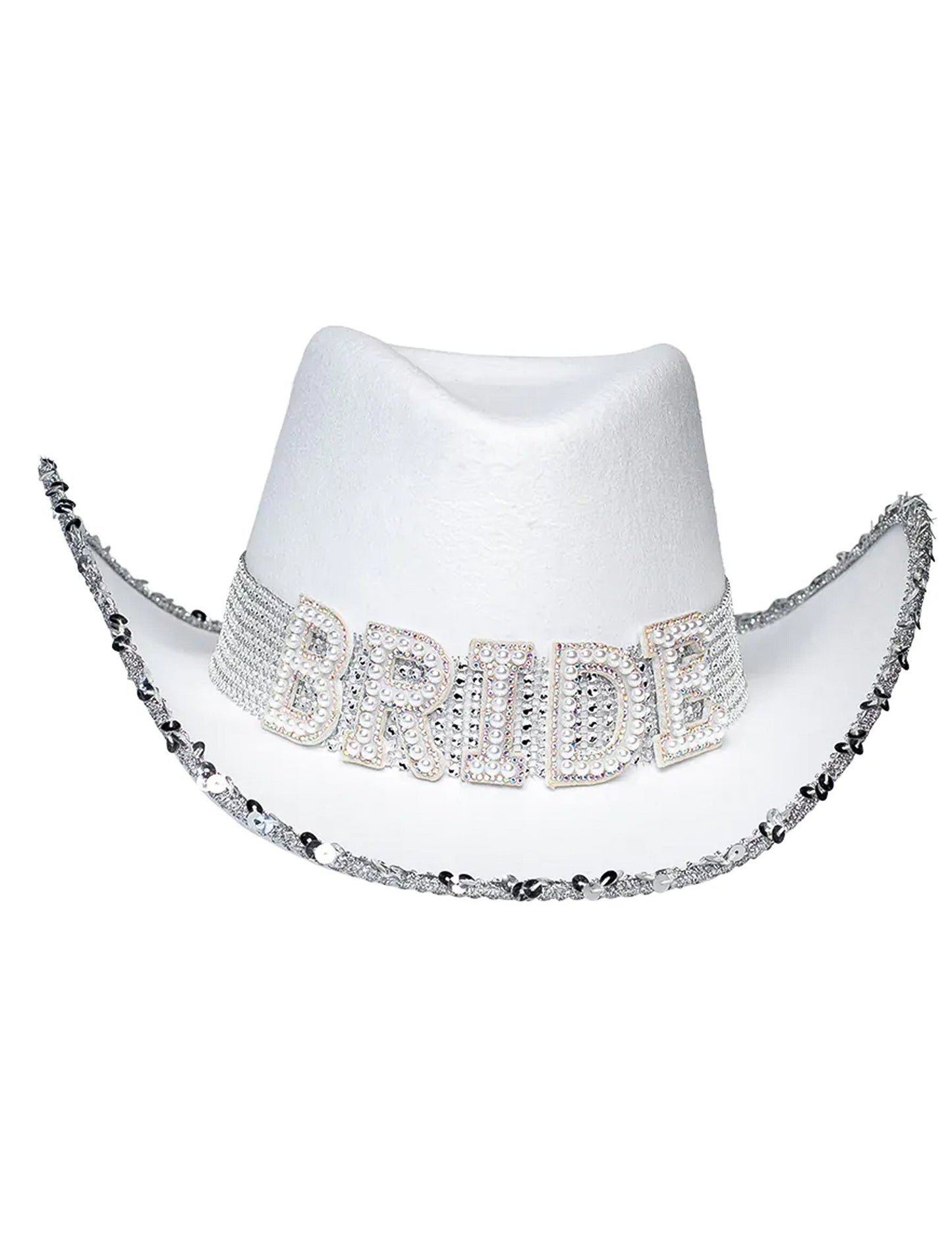 Kaubojski šešir s odraslim bridle rinestones