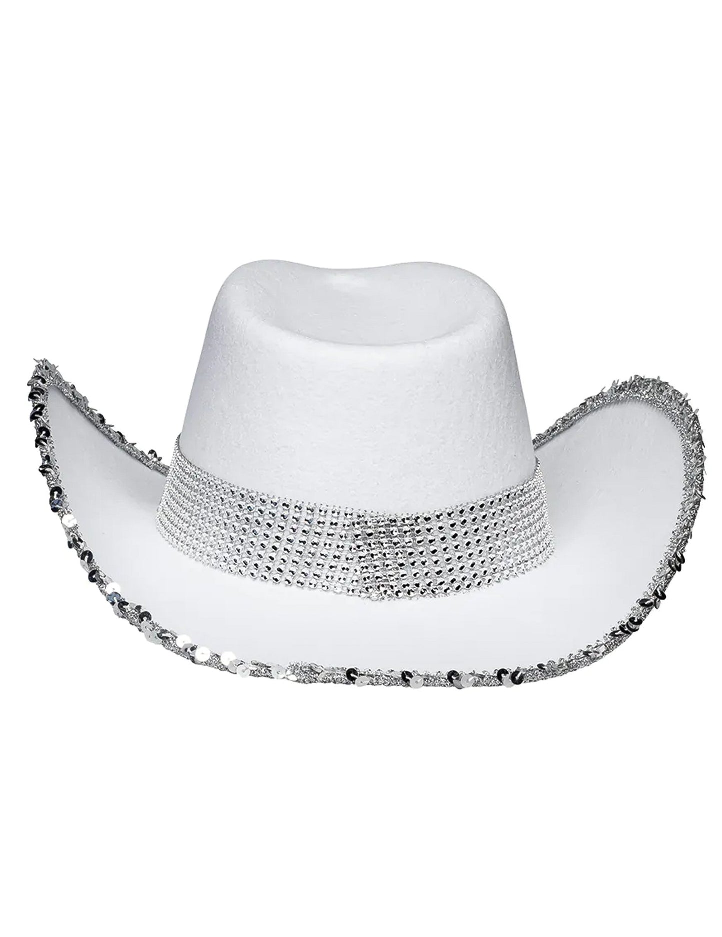 Kaubojski šešir s odraslim bridle rinestones