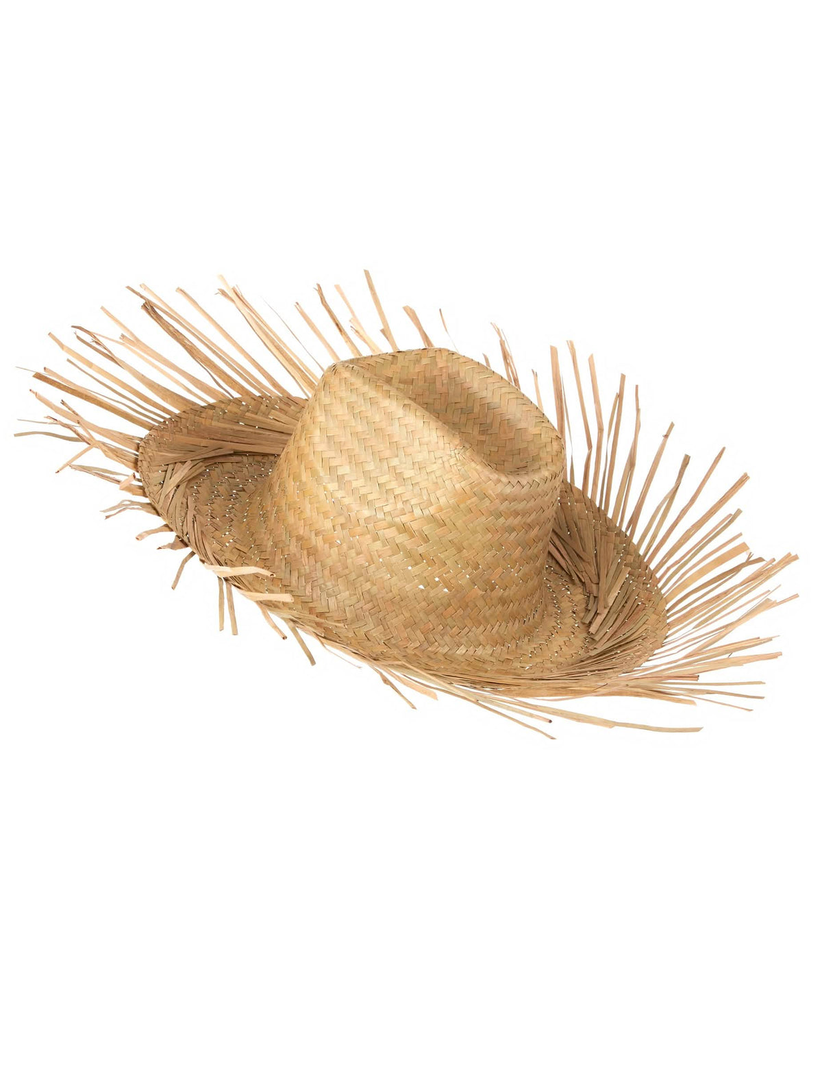 Pogled sa strane na slamni šešir za muškarac