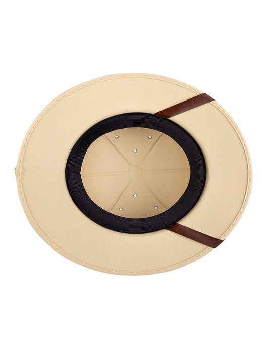 Vue de dessous du chapeau explorateur de la jungle adulte