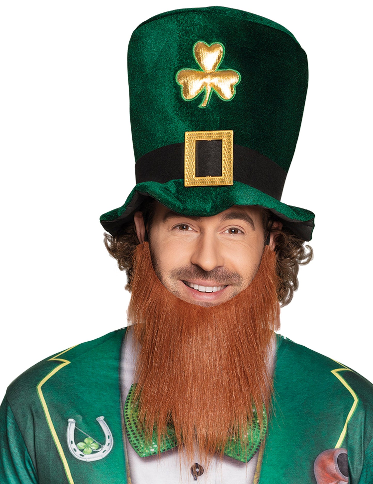 Odrasli Golden Clover Top šešir s bradom Saint Patrick