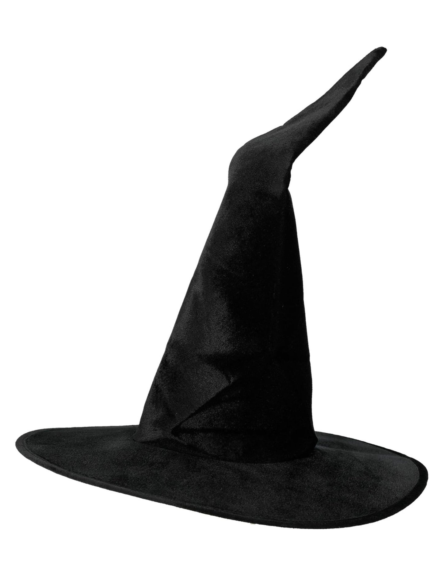 Vue de trois-quarts du chapeau de sorcière Halloween