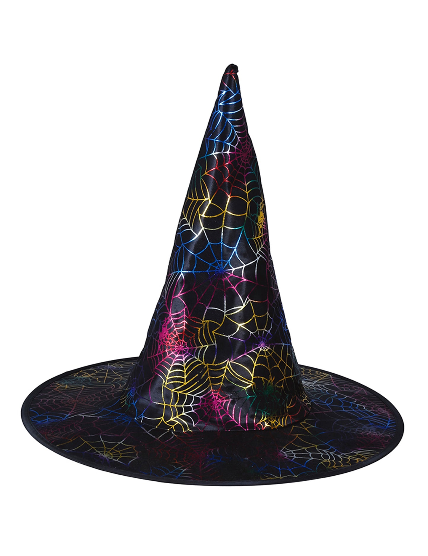dječji šareni šešir vještice s paukovom mrežom