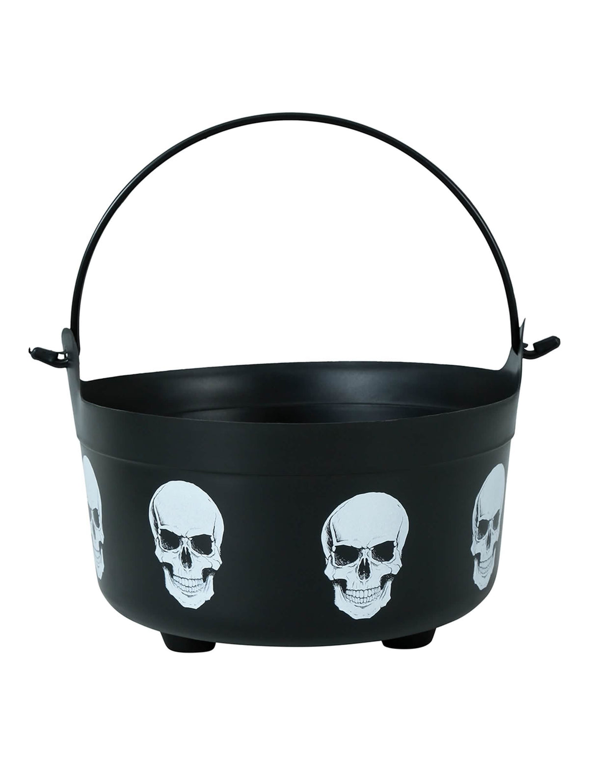 Vue de face du chaudron tête de morts