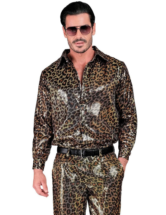 Muška košulja s leopardom